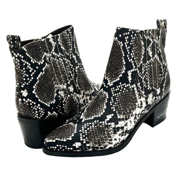 AQUA COLLEGE KARLIE Women's Eco Leather Waterproof Booties Ankle Boots - Picture 7 of 8